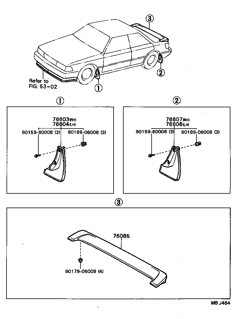 76622-29035 MUDGUARD SUB-ASSY, FRONT FENDER, LH product image