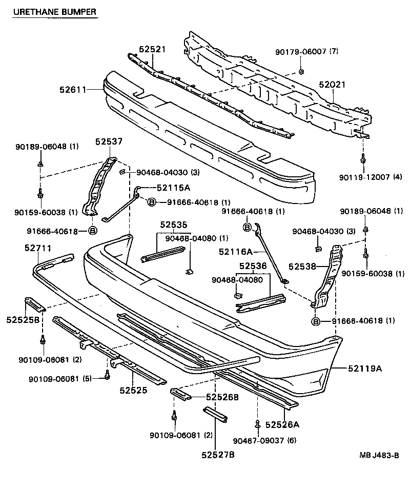 52116-20170 SUPPORT, FRONT BUMPER SIDE, LH product image