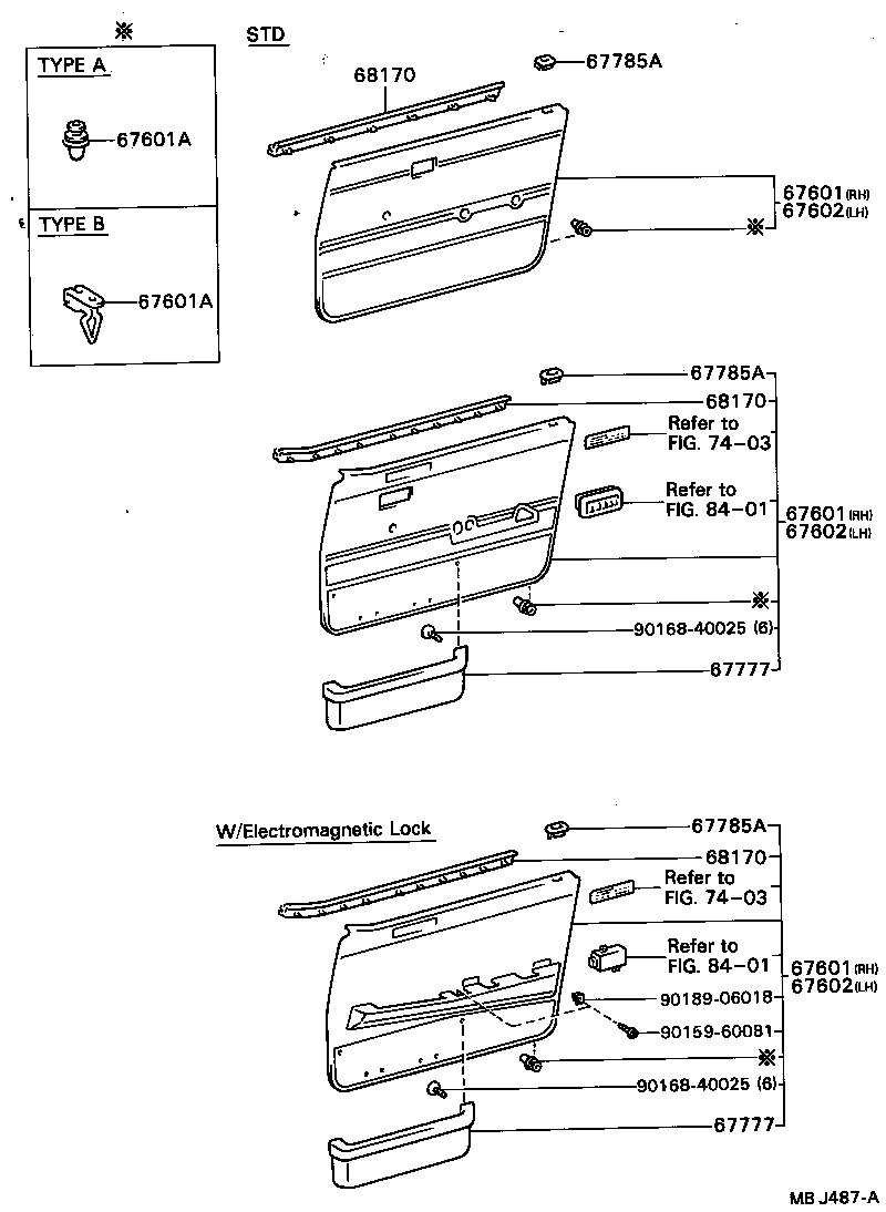 67401-20120 FRAME SUB-ASSY, FRONT DOOR, FRONT LOWER RH product image