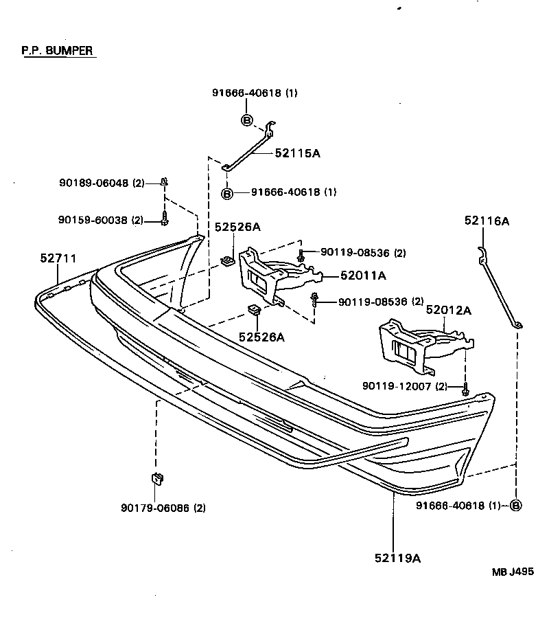 52021-20130 REINFORCEMENT SUB-ASSY, FRONT BUMPER product image