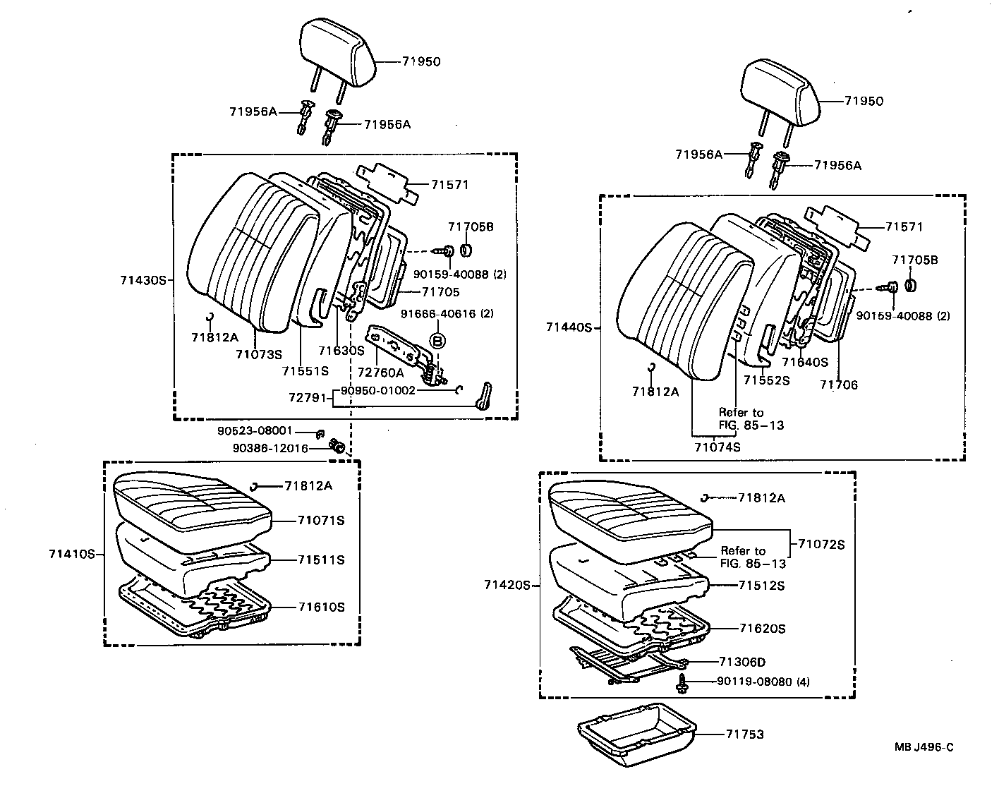 71620-20150 SPRING ASSY, FRONT SEAT CUSHION, LH(FOR SEPARATE TYPE) product image