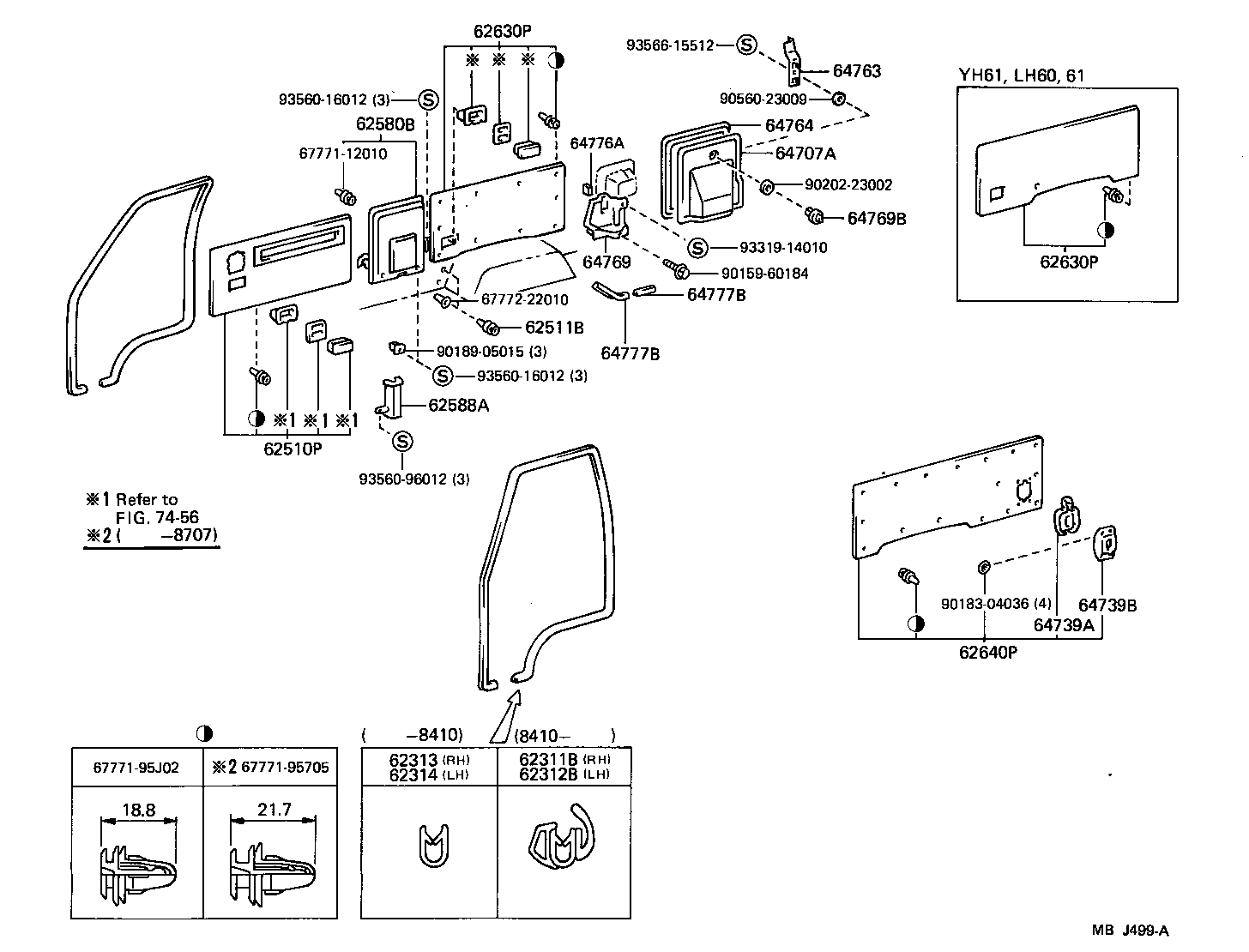 62228-95J00-08 GARNISH, QUARTER LOCK PILLAR, RH product image