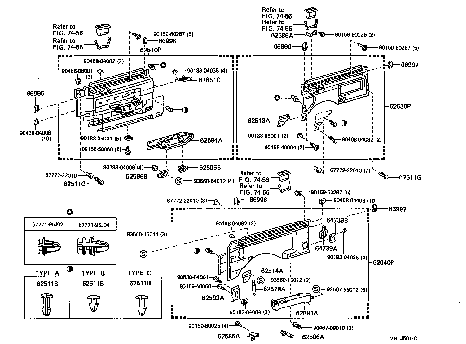 62228-95J00-08 GARNISH, QUARTER LOCK PILLAR, RH product image