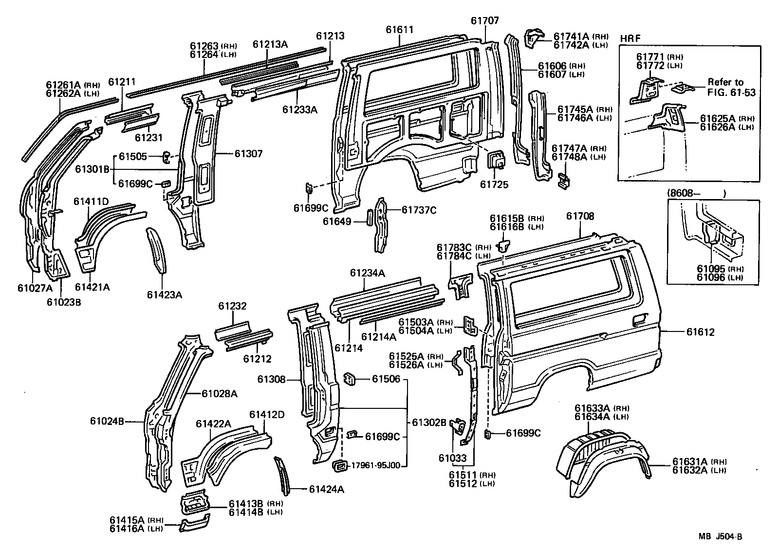 61027-95J02 PILLAR SUB-ASSY, FRONT BODY, OUTER RH product image