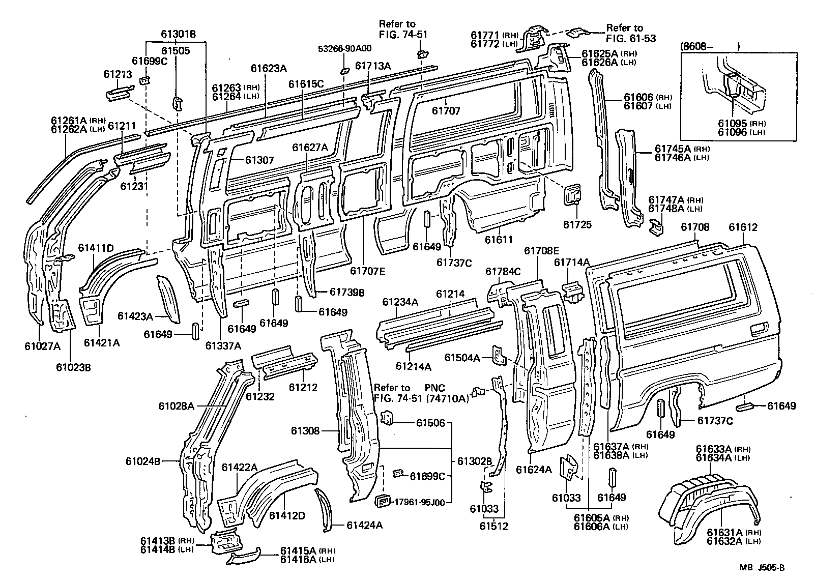 61027-95J02 PILLAR SUB-ASSY, FRONT BODY, OUTER RH product image