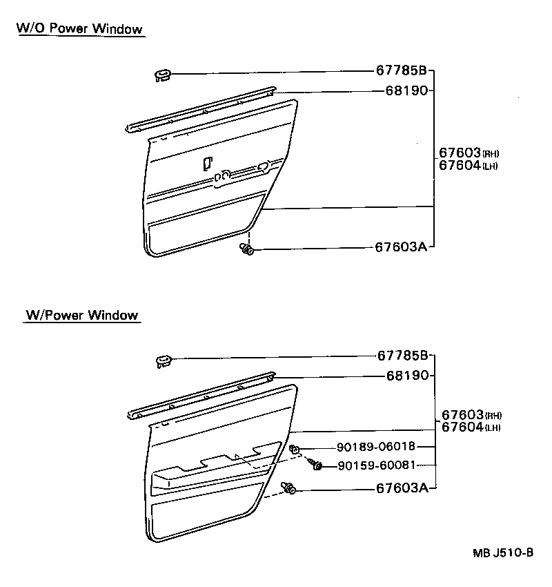 67003-20360 PANEL SUB-ASSY, REAR DOOR, RH product image