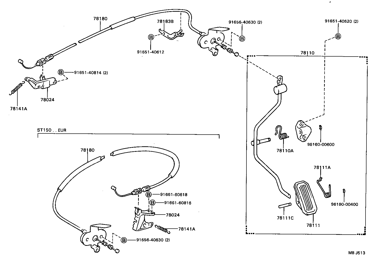 78120-20180 ROD ASSY, ACCELERATOR PEDAL product image