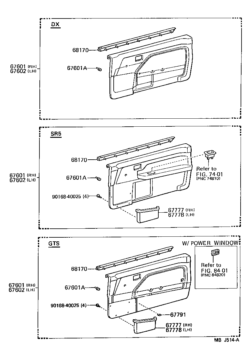 Toyota 67610-1A560-01 BOARD SUB-ASSY, FRONT DOOR TRIM, RH