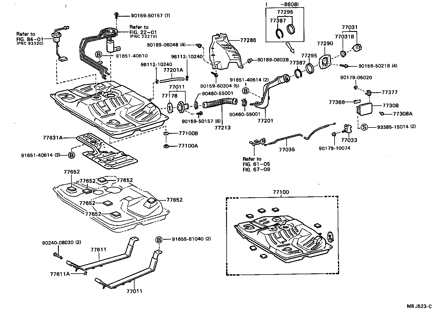 77205-20060 TUBE, FUEL MAIN, NO.1 product image