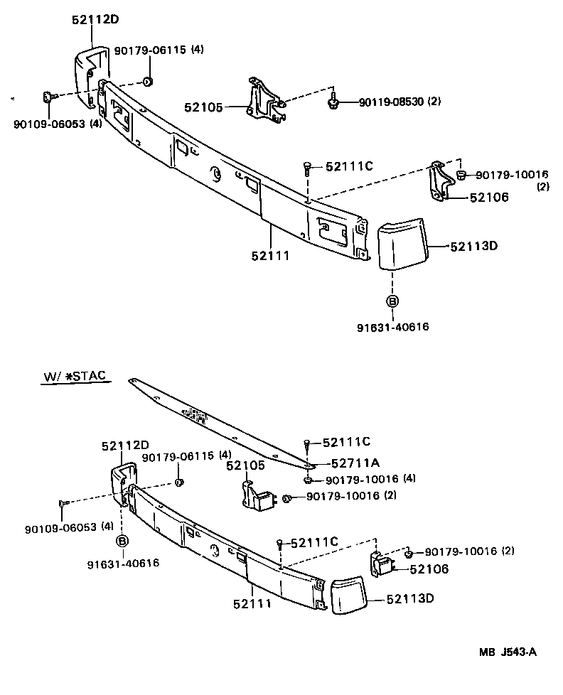 52111-95426 BUMPER ASSY, FRONT product image