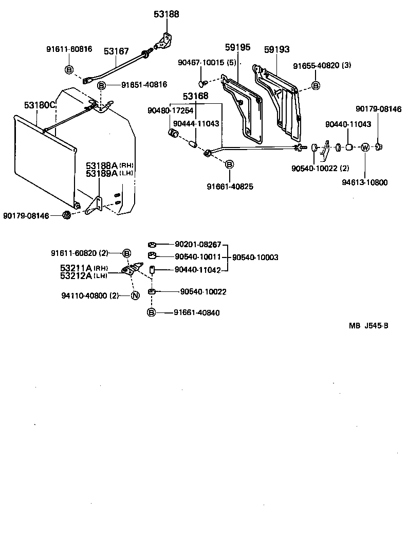 53180-95010 SHUTTER ASSY, RADIATOR product image
