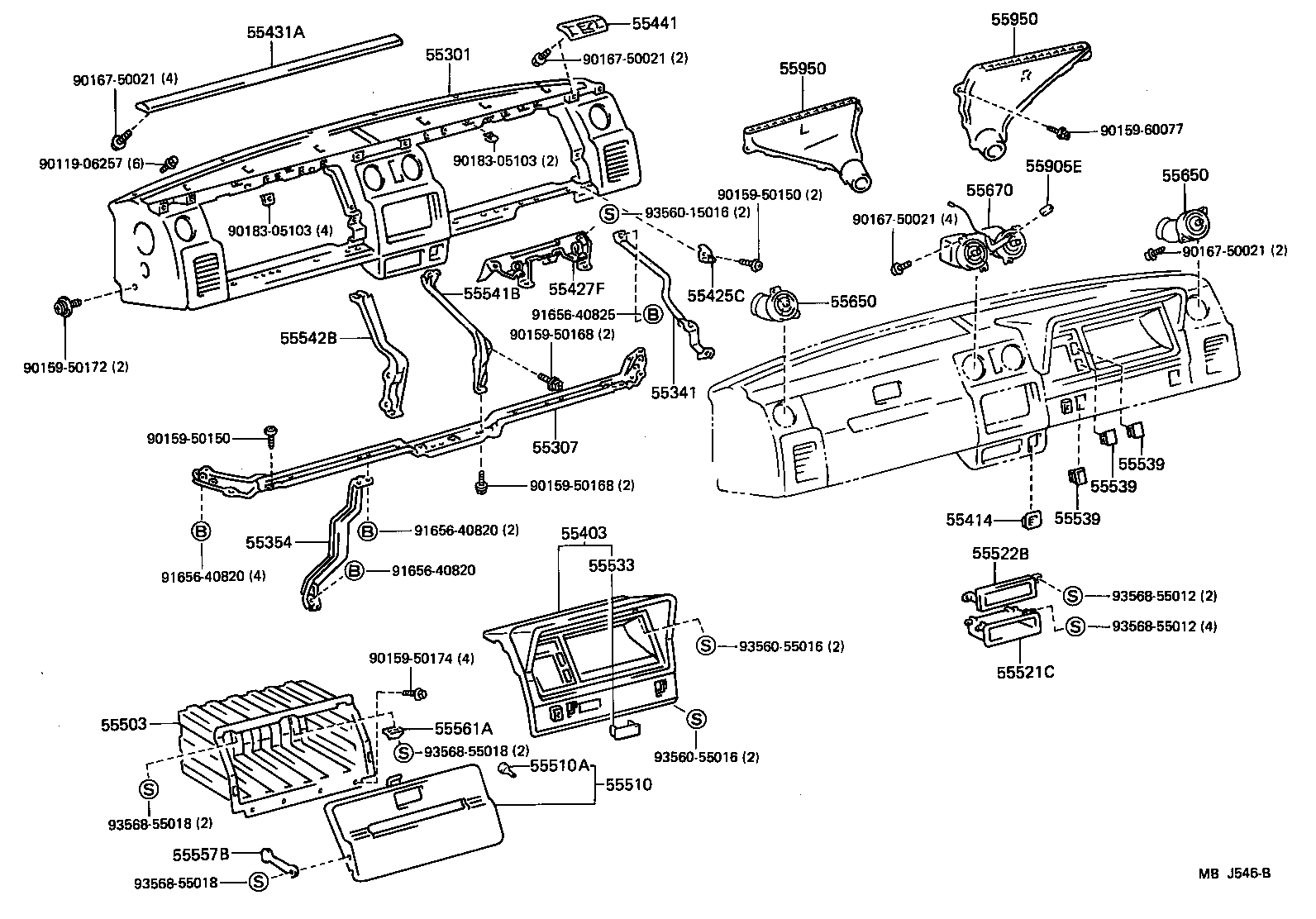 55403-95010-03 HOOD SUB-ASSY, METER product image