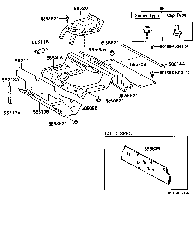 58581-95013-03 MAT ASSY, REAR FLOOR product image