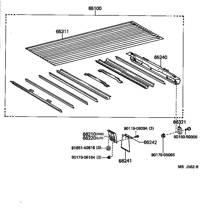65100-95085 FLOOR ASSY, REAR BODY product image