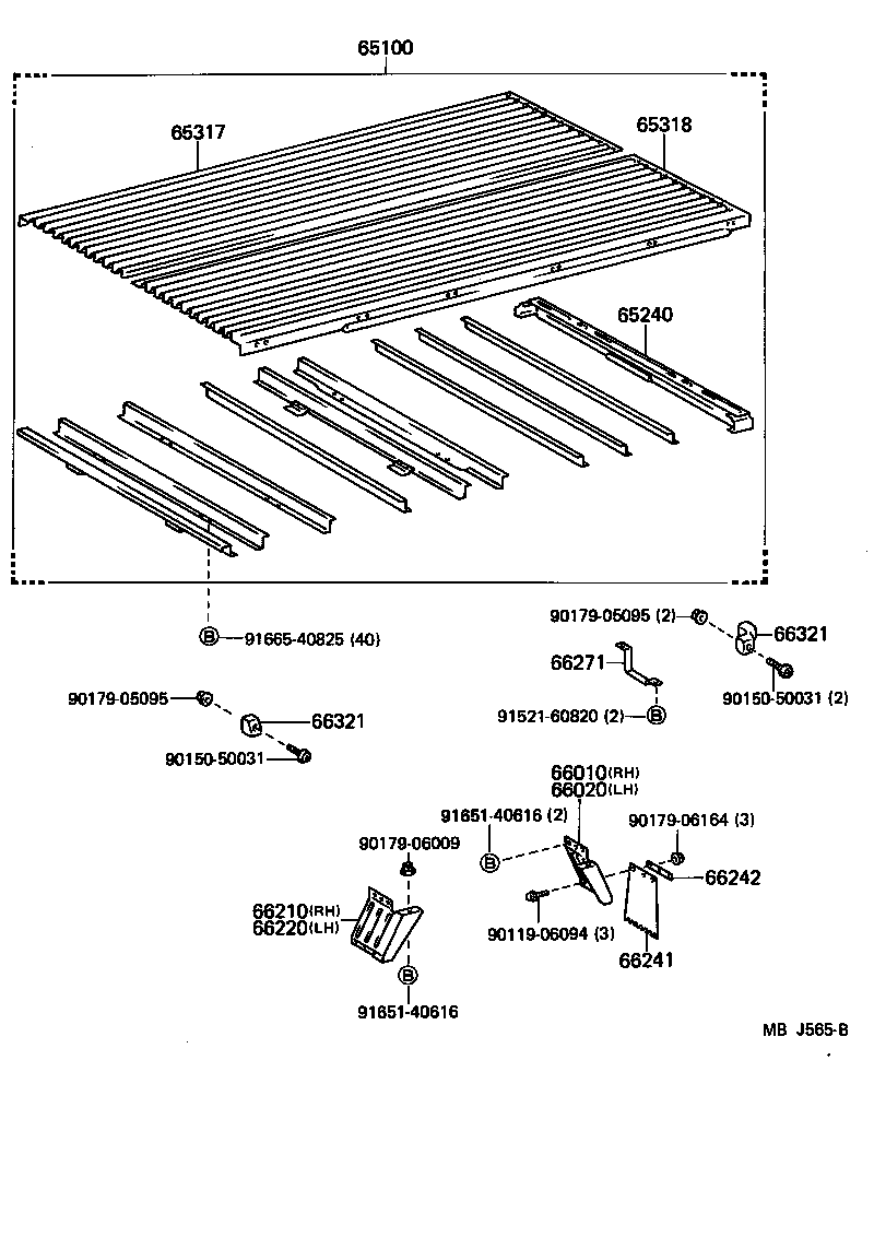 65100-95085 FLOOR ASSY, REAR BODY product image