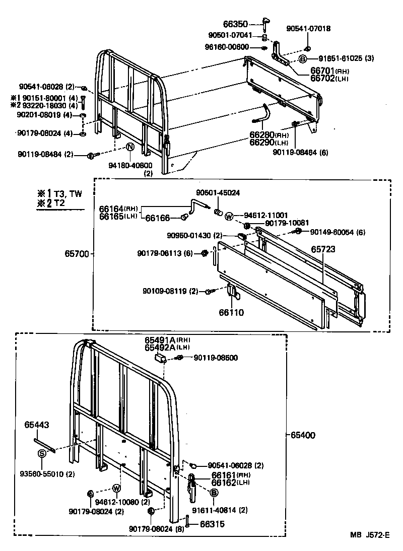 65400-92205 FRAME ASSY, REAR BODY GUARD product image