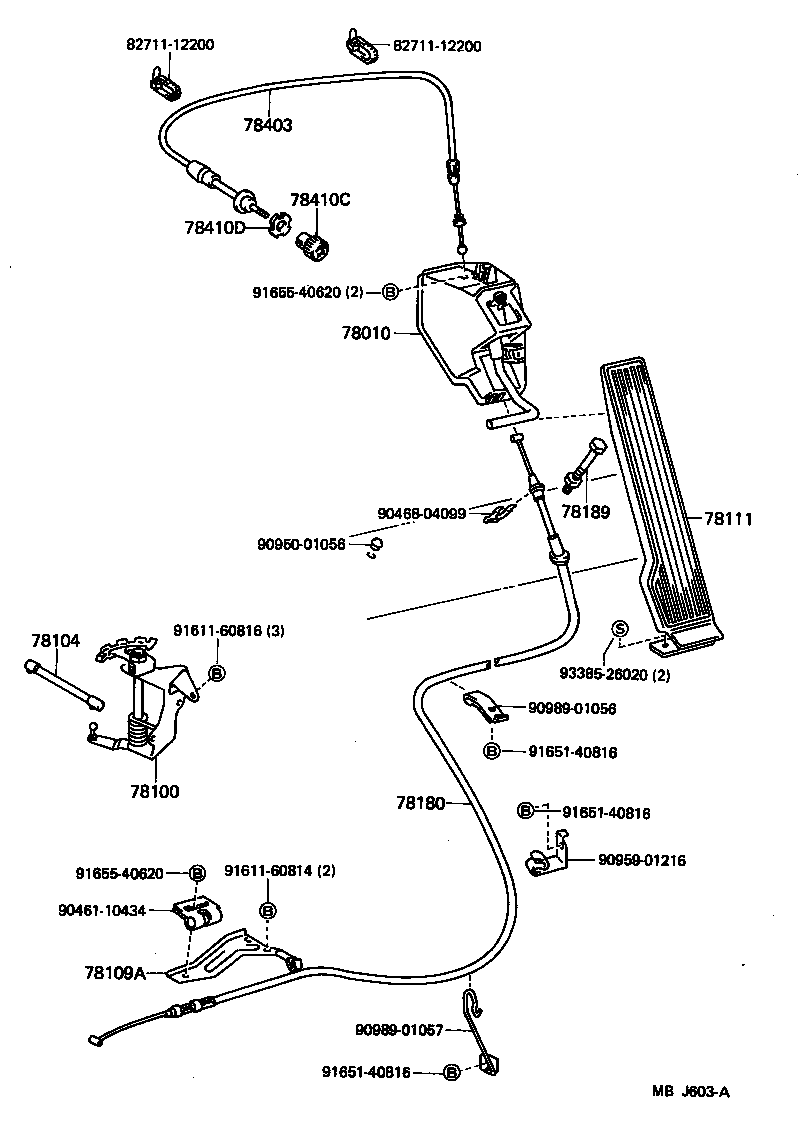78150-95057 WIRE ASSY, ACCELERATOR product image