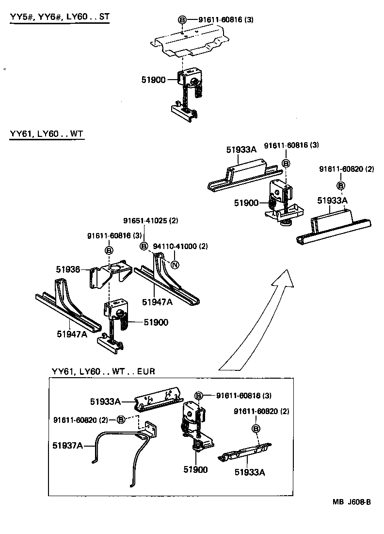 51944-25050 BRACKET, SPARE WHEEL CARRIER product image