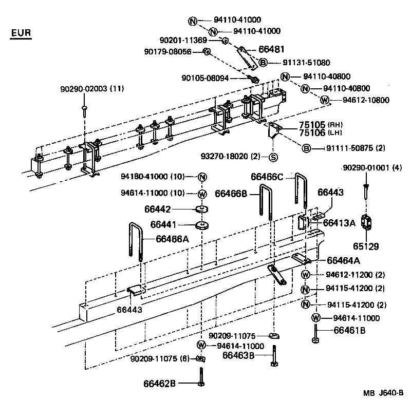 65129-95404 COVER, MAIN SILL REAR END product image
