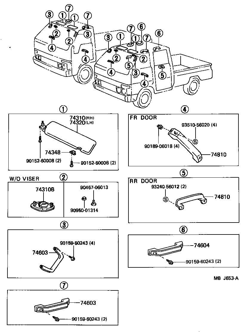 74325-95400-03 PLUG, HOLE (FOR VISOR) product image
