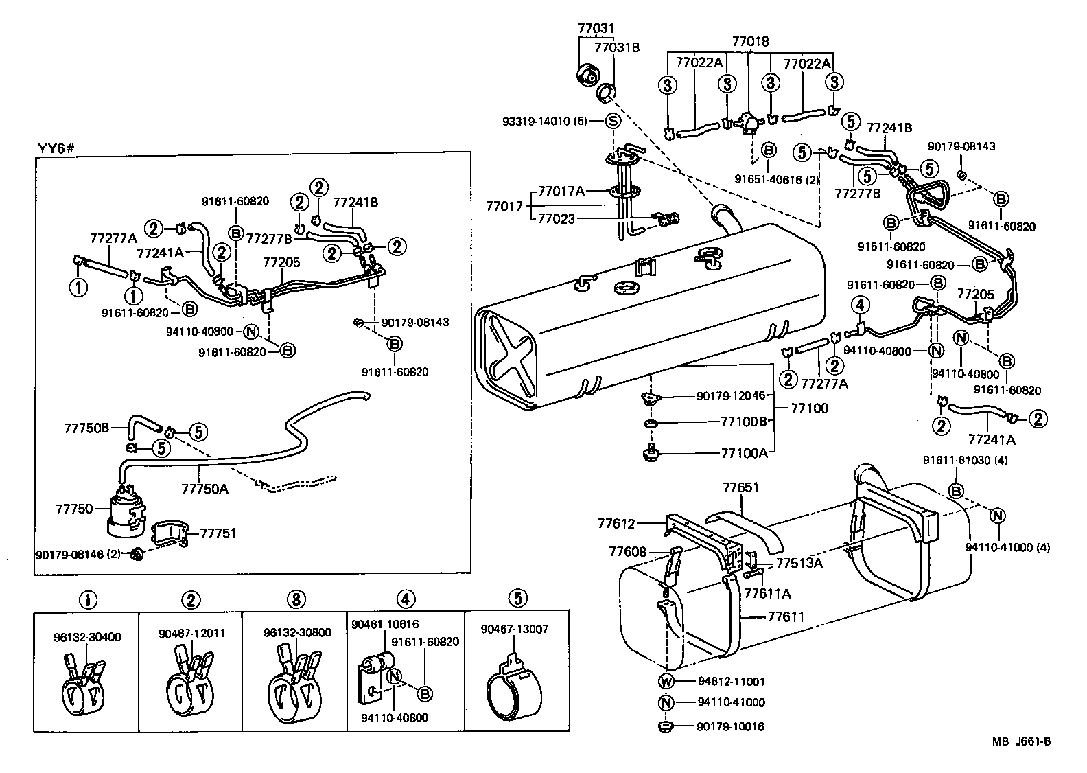 77017-25110 TUBE SUB-ASSY, FUEL AND EVAPORATION VENT product image
