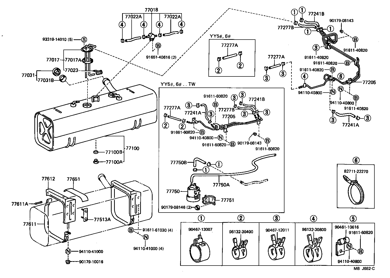 77017-25110 TUBE SUB-ASSY, FUEL AND EVAPORATION VENT product image