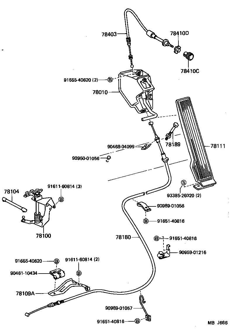 78304-95010 CABLE ASSY, CHOKE product image