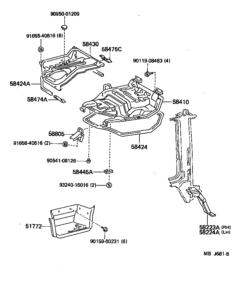 57408-95A05 MEMBER, FRONT FLOOR CROSS product image