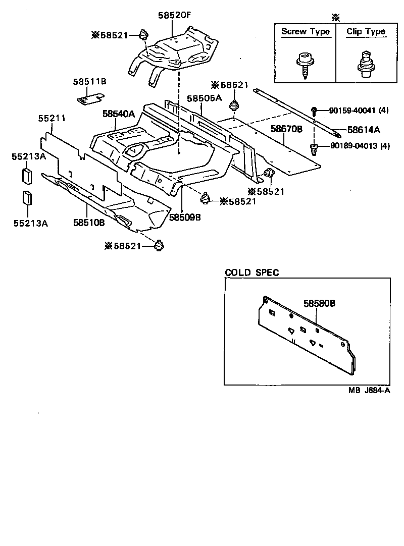 58581-95013-04 MAT ASSY, REAR FLOOR product image