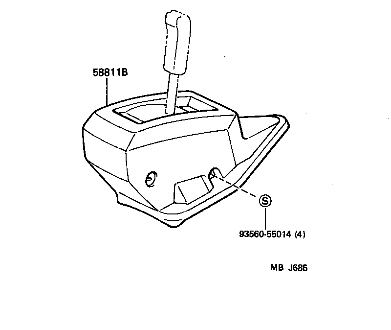 58811-95A01-04 BOX, CONSOLE product image