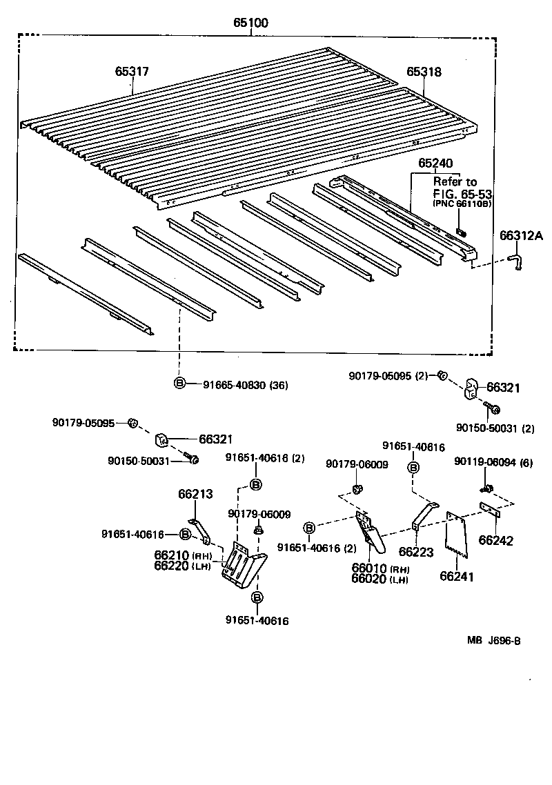 65317-95041 PANEL, FLOOR SIDE, RH product image