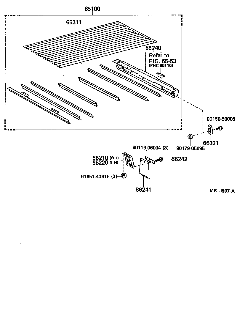 65317-95041 PANEL, FLOOR SIDE, RH product image