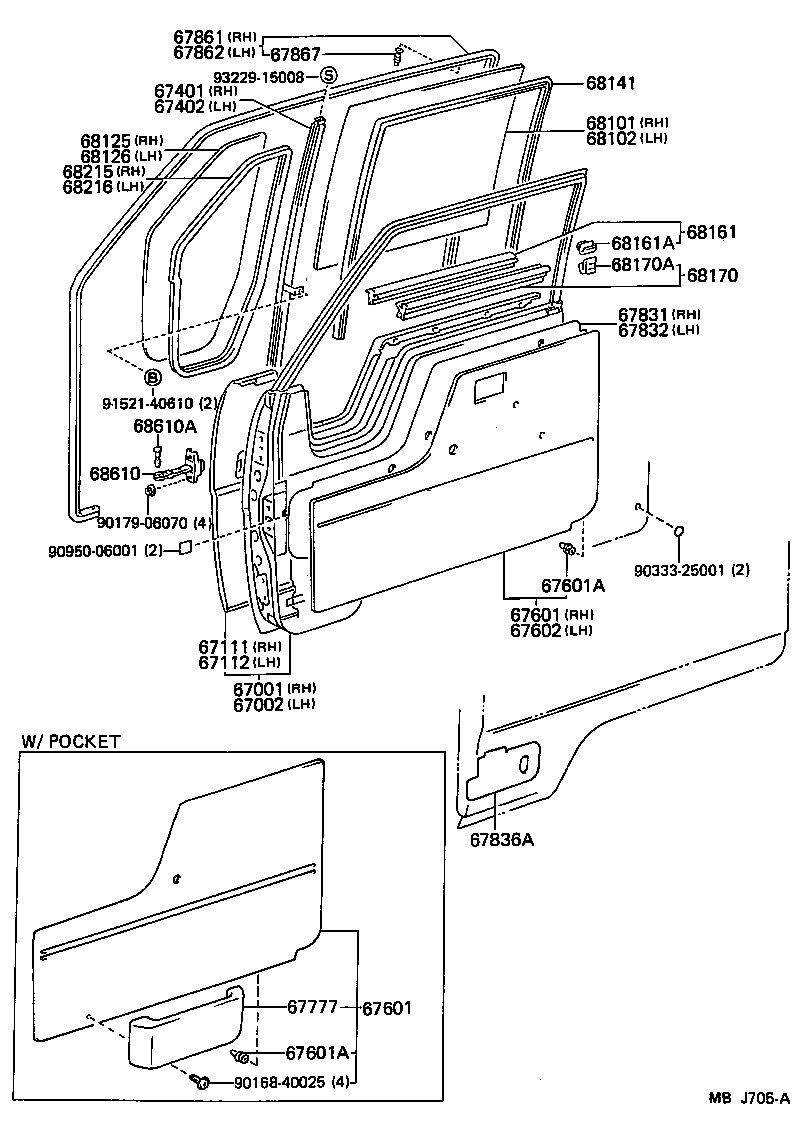 67112-95407 PANEL, FRONT DOOR, OUTER LH product image