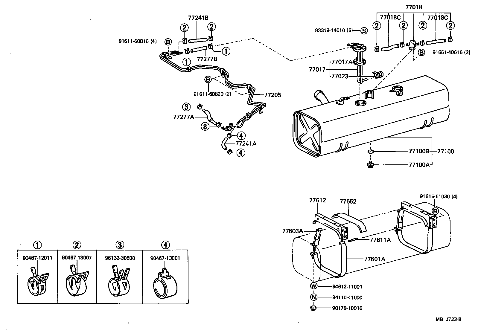 77205-26020 TUBE SUB-ASSY, FUEL MAIN product image