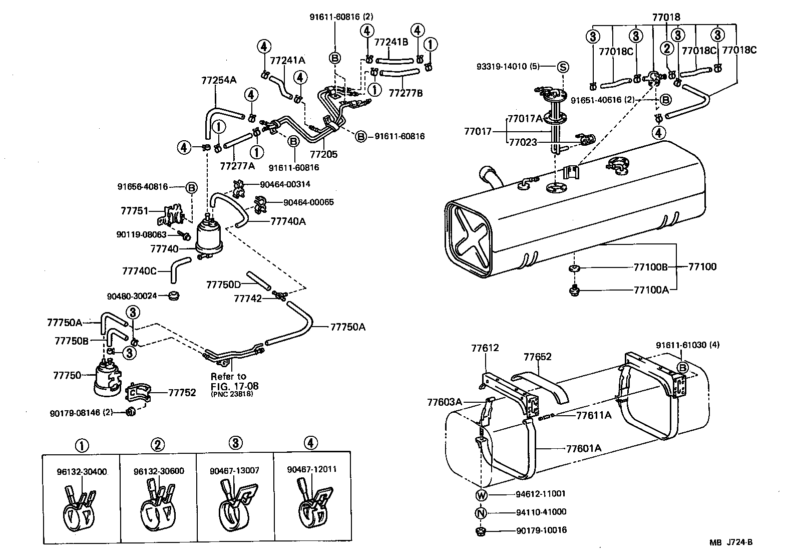 77205-26020 TUBE SUB-ASSY, FUEL MAIN product image