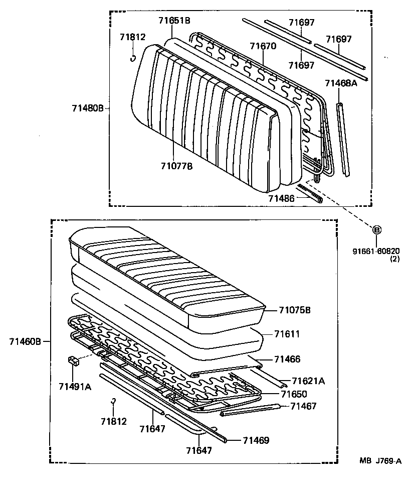 71012-95412 SPRING ASSY, FRONT SEAT CUSHION, LH(FOR SEPARATE TYPE) product image