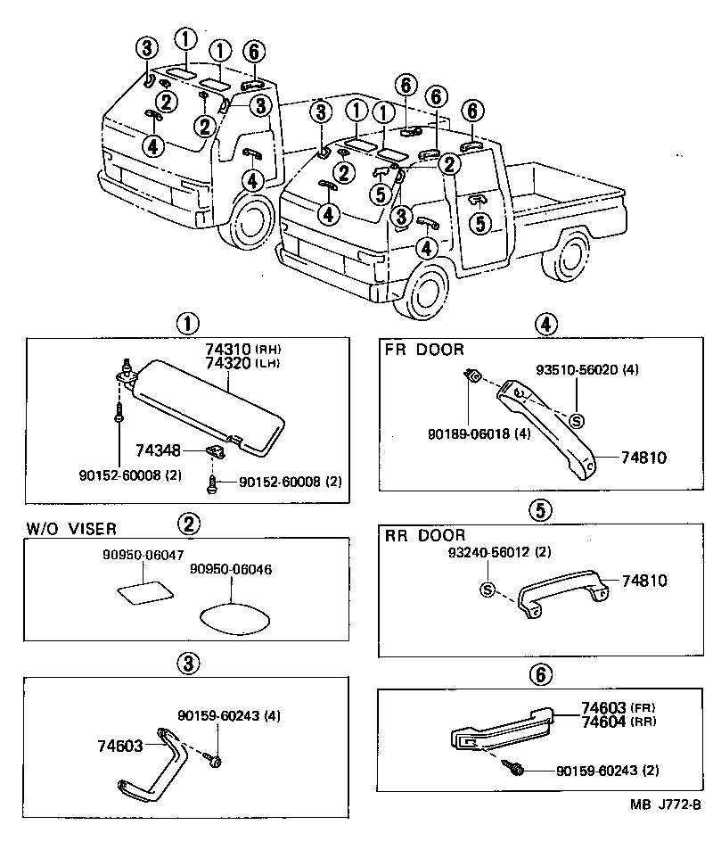 69285-95404-03 PULL ASSY, DOOR, INSIDE product image