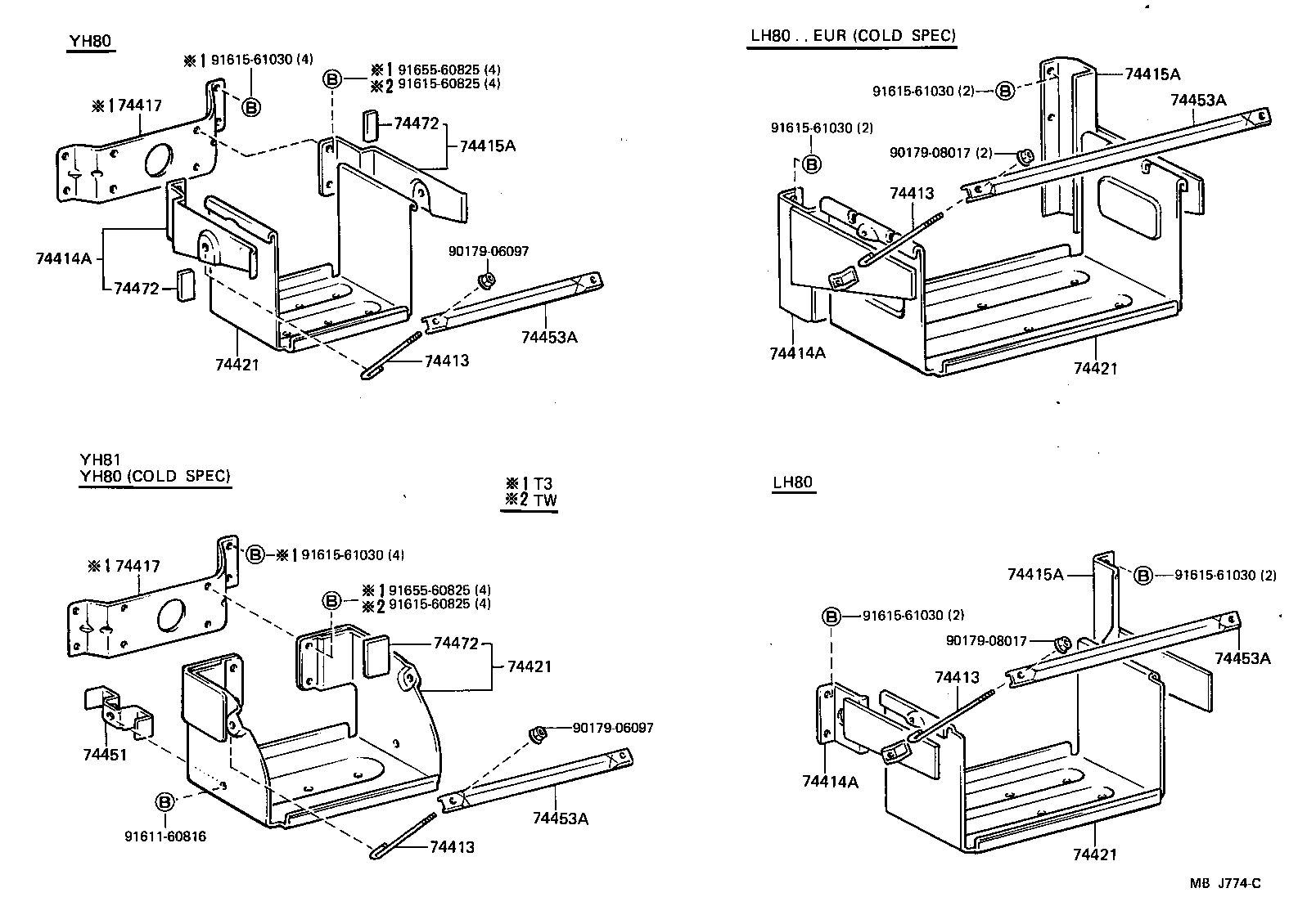 74402-26040 BRACKET, BATTERY, NO.2 product image