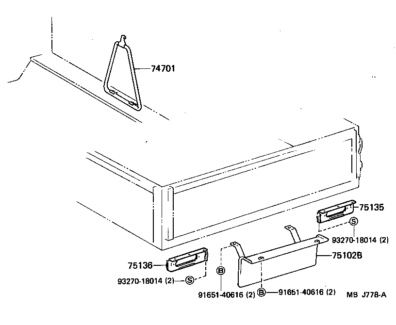 58705-95A01 CLAMP SUB-ASSY, TOOL BAG product image