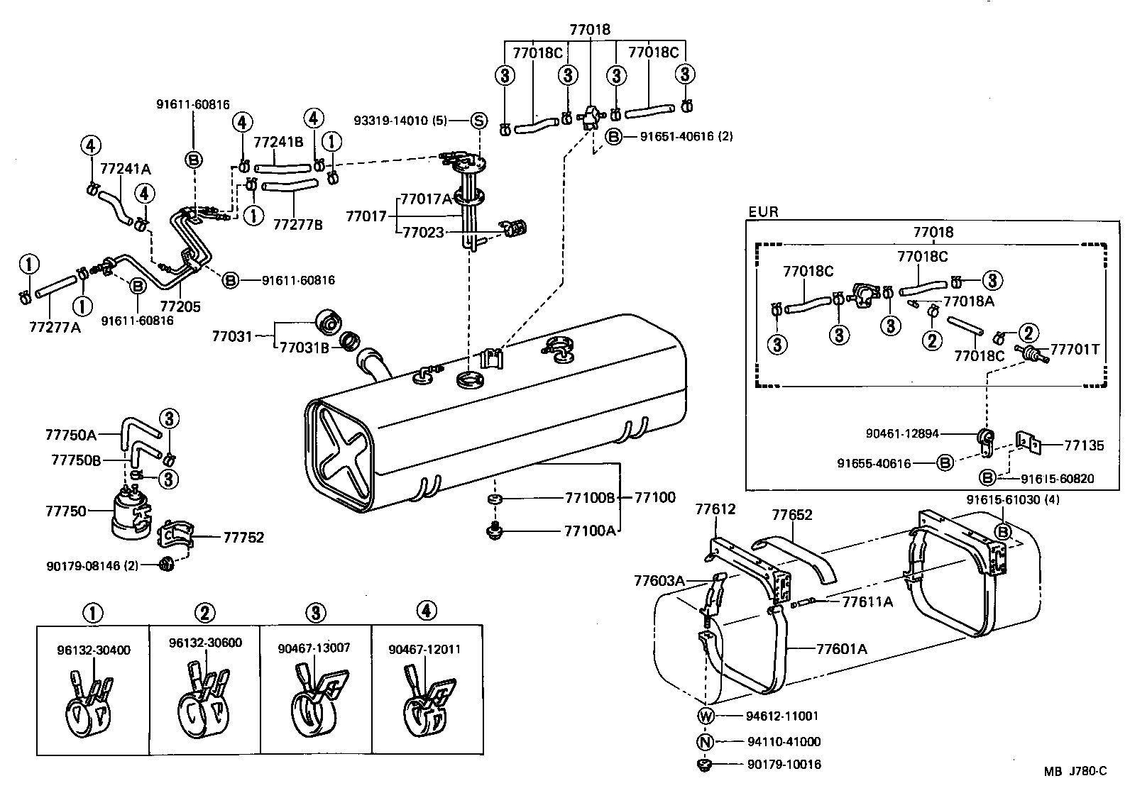 77259-26020 HOSE, FUEL, NO.1 (FOR EMISSION TUBE, NO.1) product image