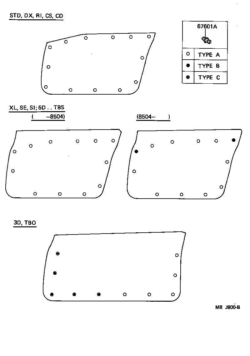 67002-10340 PANEL SUB-ASSY, FRONT DOOR, LH product image