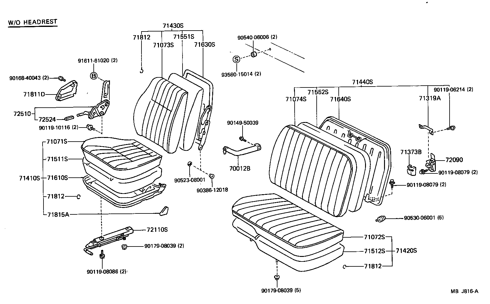 71012-95412 SPRING ASSY, FRONT SEAT CUSHION, LH(FOR SEPARATE TYPE) product image
