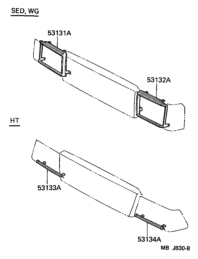 53111-30420 GRILLE, RADIATOR product image