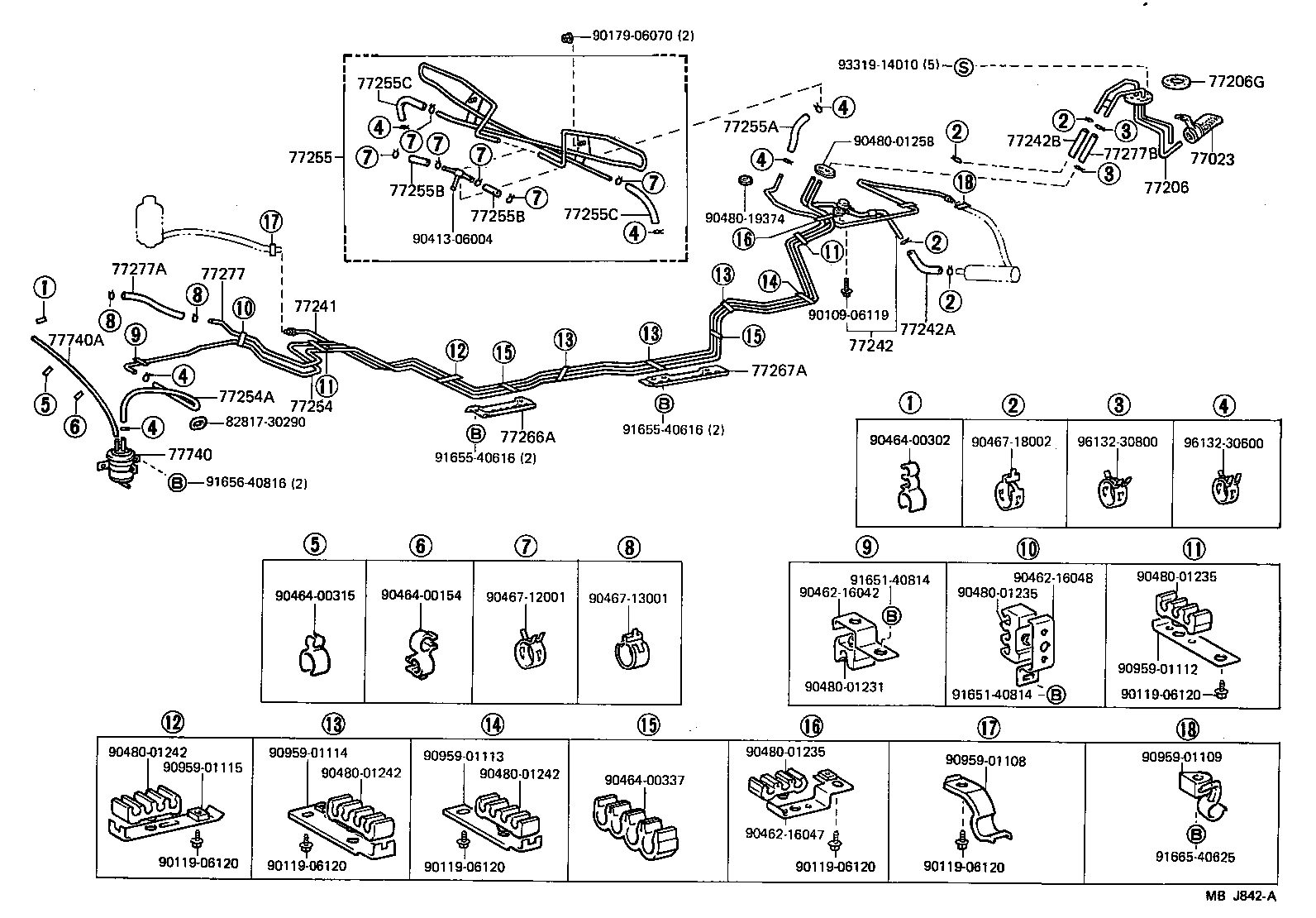 77030-30010 CABLE SUB-ASSY, FUEL LID LOCK CONTROL product image