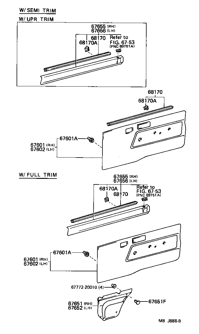 67404-95700 FRAME SUB-ASSY, FRONT DOOR, REAR LOWER LH product image