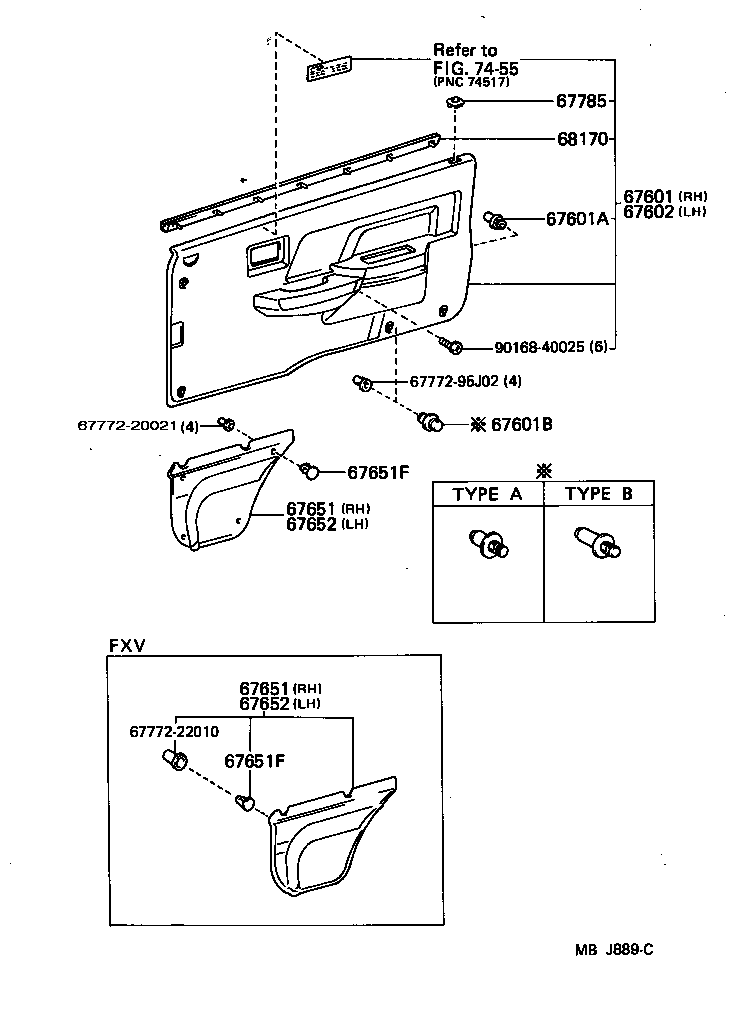 68111-95707 GLASS SUB-ASSY, FRONT DOOR, RH product image
