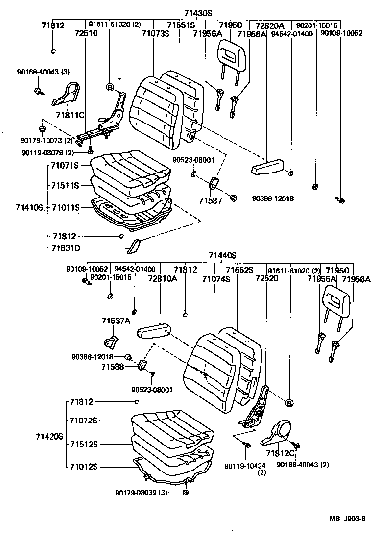 79260-95708 SPRING ASSY, NO.2 SEAT CUSHION product image