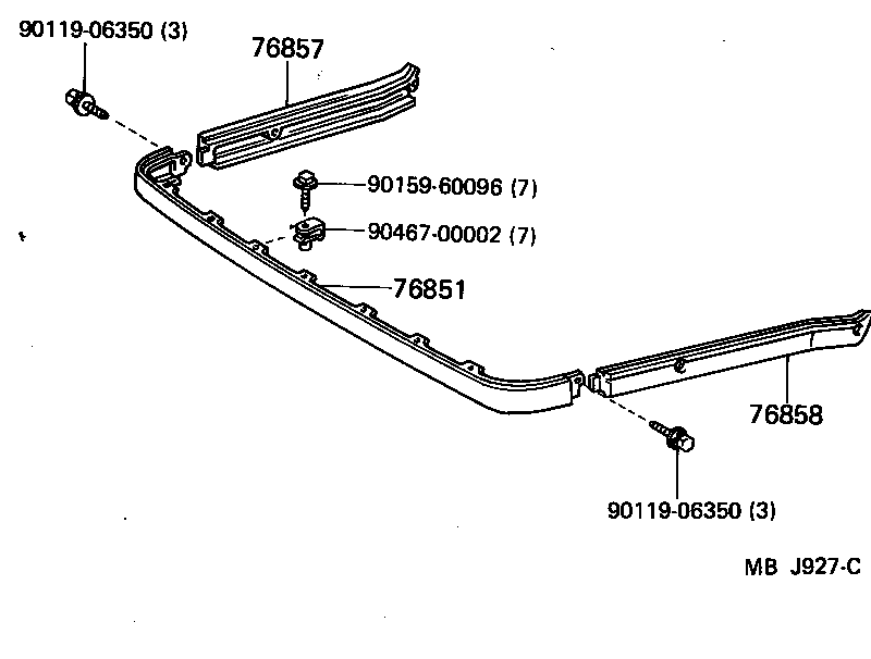 76851-95700 COVER, FRONT SPOILER product image