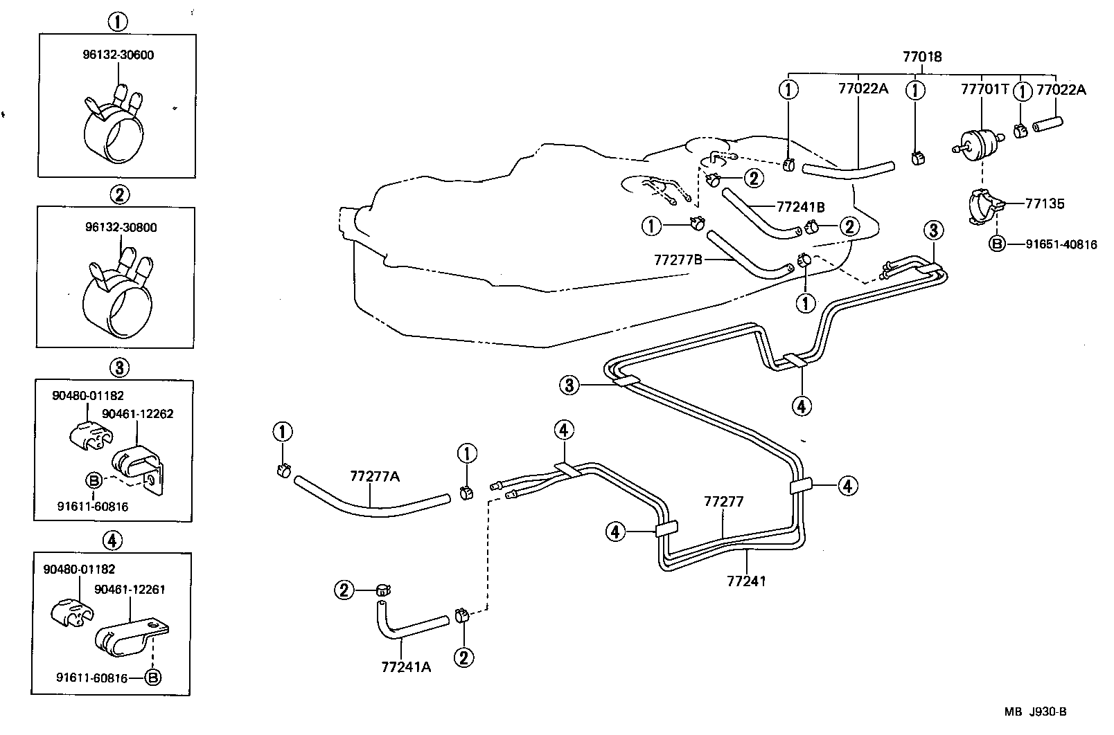 77017-27140 TUBE SUB-ASSY, FUEL TANK SUCTION product image