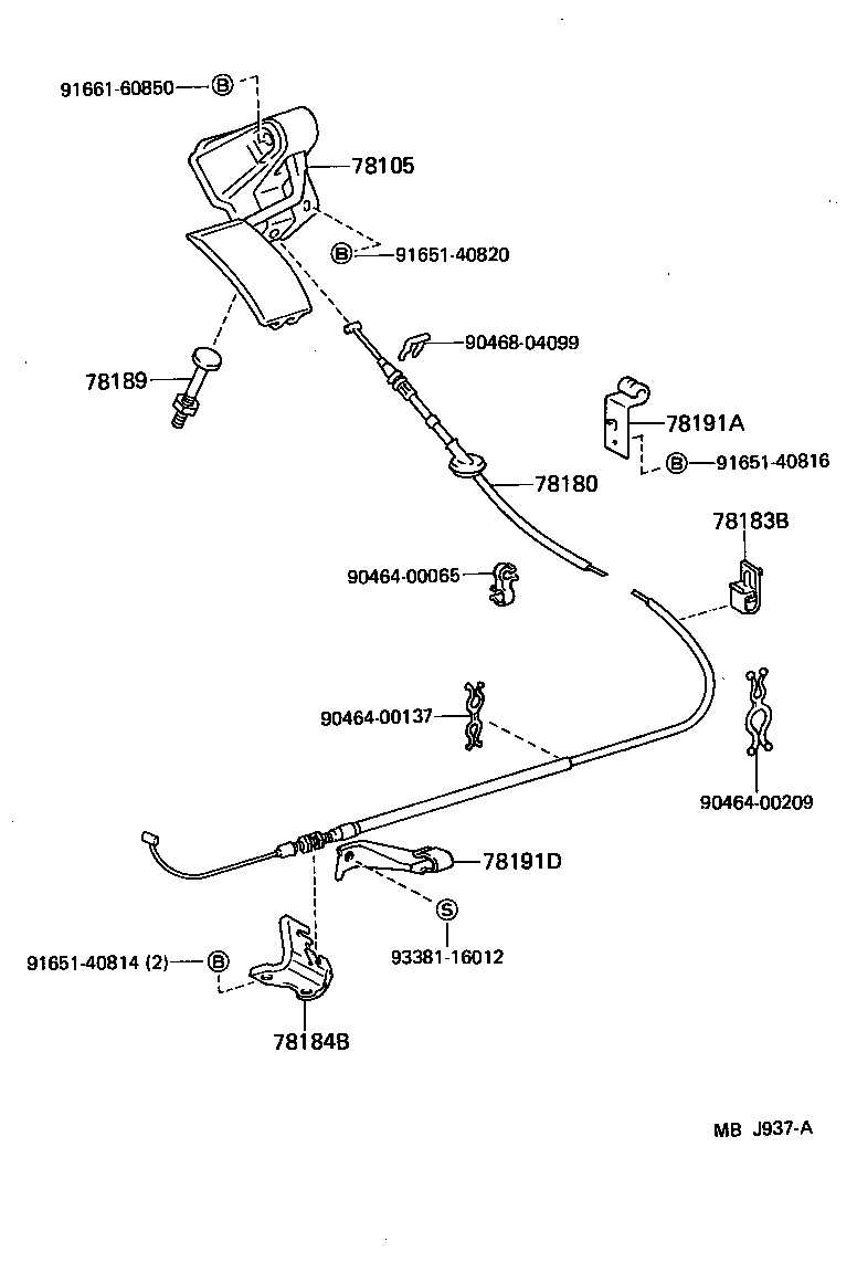 78183-95702 CLAMP, ACCELERATOR CONTROL CABLE product image